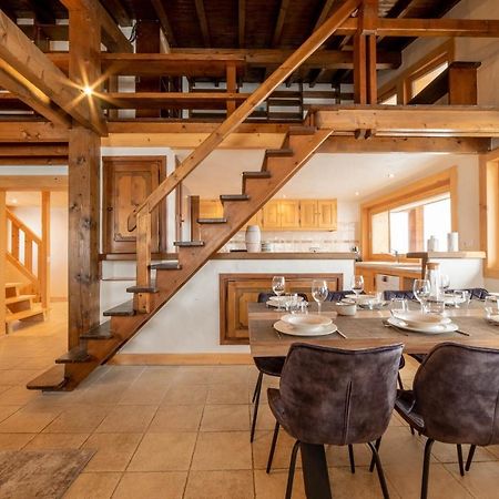 Chalet Vue Mont-Blanc, +4 Chambres, Cheminee Megeve Bagian luar foto