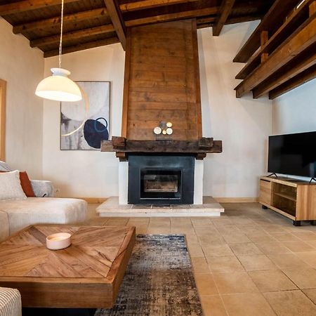 Chalet Vue Mont-Blanc, +4 Chambres, Cheminee Megeve Bagian luar foto