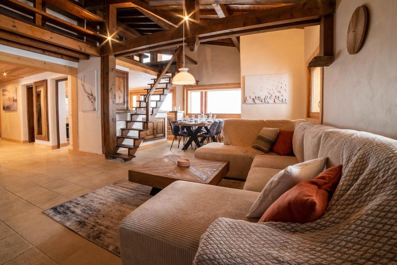 Chalet Vue Mont-Blanc, +4 Chambres, Cheminee Megeve Bagian luar foto