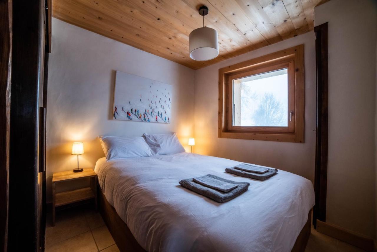 Chalet Vue Mont-Blanc, +4 Chambres, Cheminee Megeve Bagian luar foto