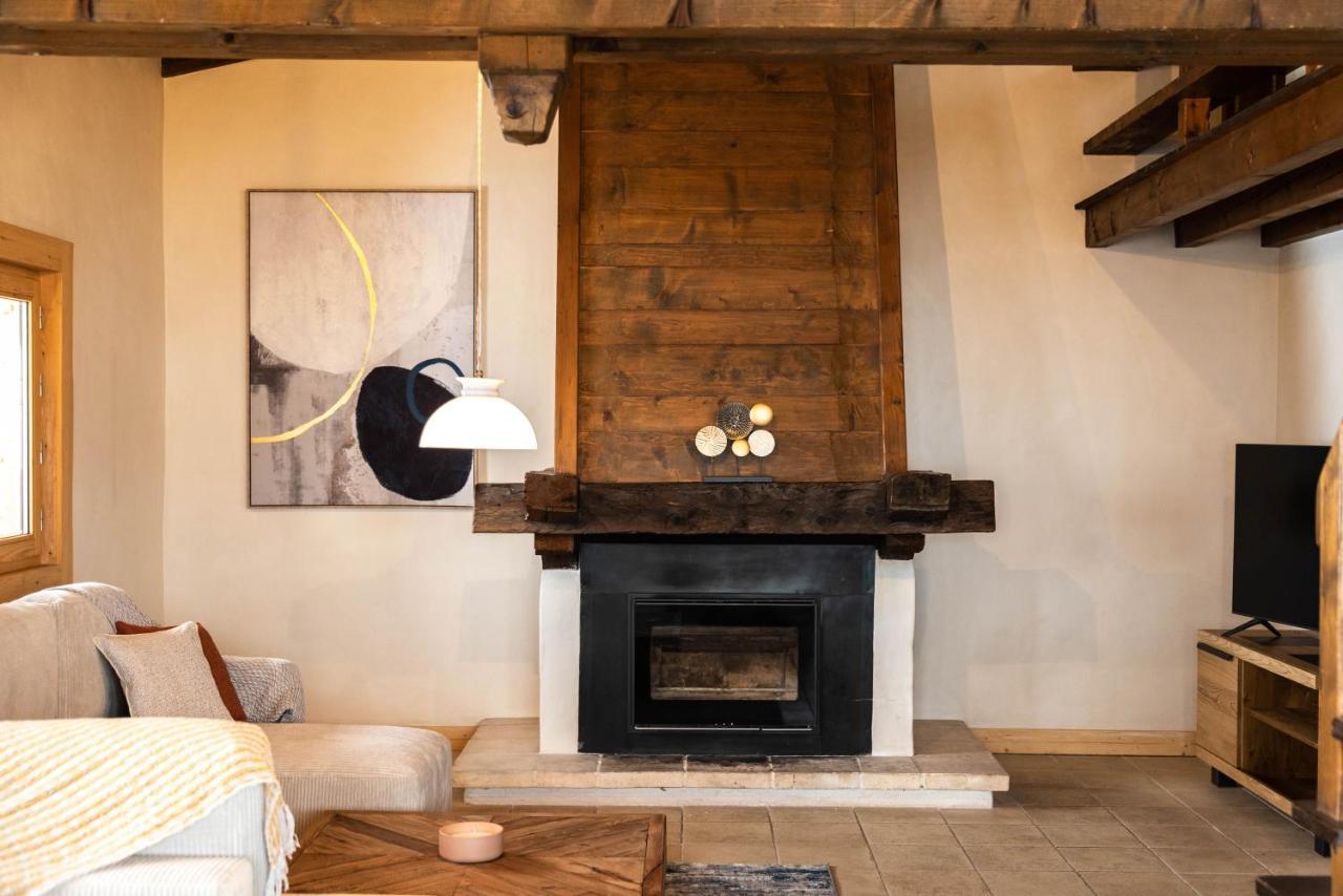 Chalet Vue Mont-Blanc, +4 Chambres, Cheminee Megeve Bagian luar foto