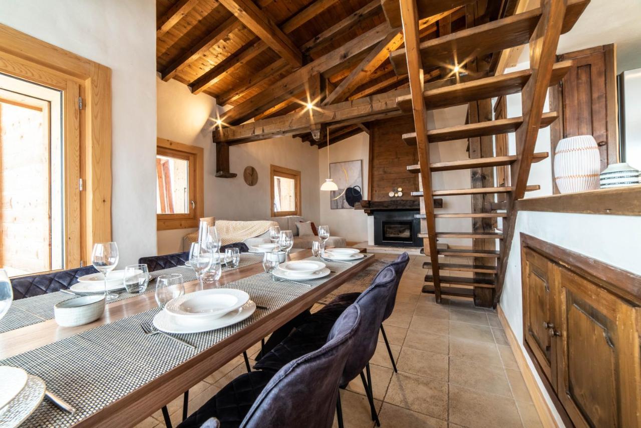 Chalet Vue Mont-Blanc, +4 Chambres, Cheminee Megeve Bagian luar foto