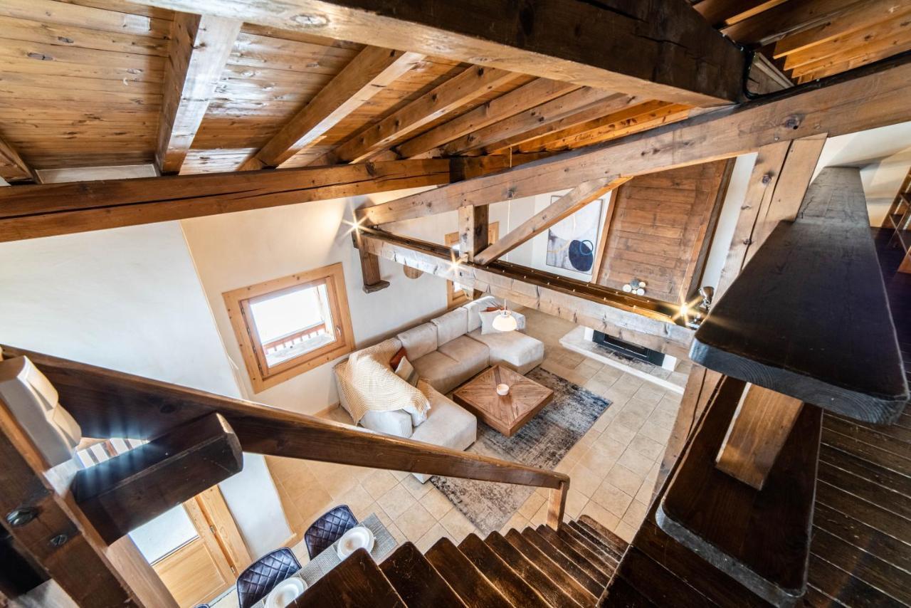 Chalet Vue Mont-Blanc, +4 Chambres, Cheminee Megeve Bagian luar foto